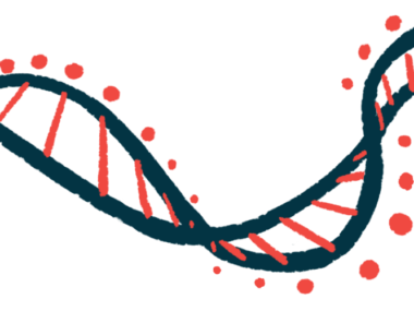 DMD gene therapy |Muscular Dystrophy News Today | exon-skipping | illustration of a DNA strand