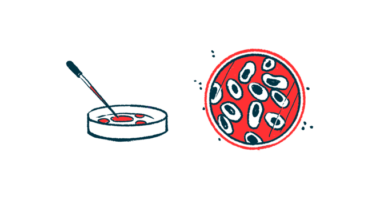 A dropper is poised above a petri dish alongside an overhead view of another petri dish.