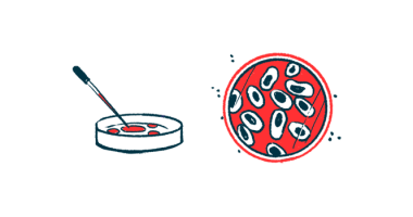 treatment of duchenne muscular dystrophy | Muscular Dystrophy News | illustration of a cell and cells in a petri dish