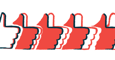 This illustration shows multiple hands in a row giving a thumbs up.