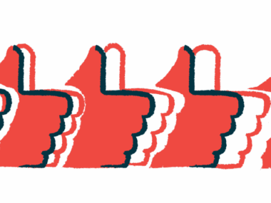 This illustration shows multiple hands in a row giving the thumbs-up sign.