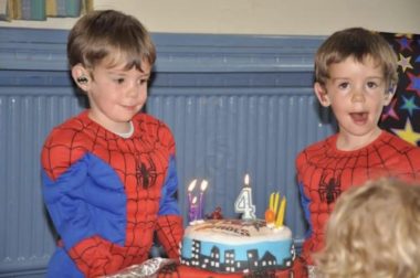 FSHD | Muscular Dystrophy News | Oscar and Sebastian as Spider-Man at their 4th birthday