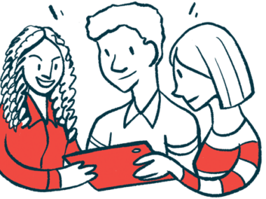 LGMD | Muscular Dystrophy News | illustration of people using a tablet
