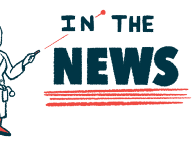 A researcher points to a graphic labeled 