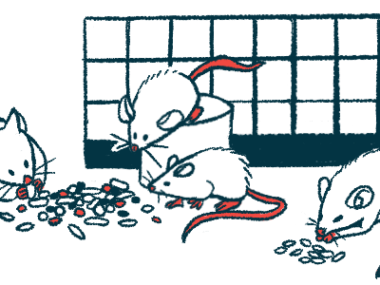 DMD treatment | Muscular Dystrophy News Today | FORCE platform | illustration of lab mice eating