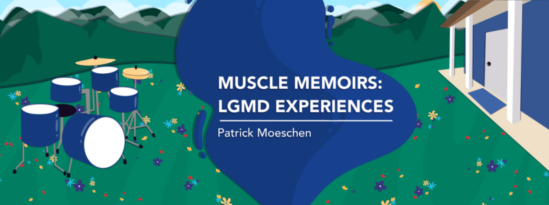 Banner for Patrick Moeschen's column, "Muscle Memoirs: LGMD Experience"