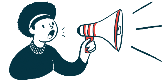 Illustration of woman using a megaphone.