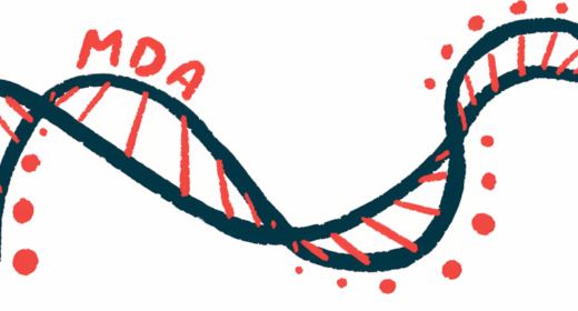 The letters MDA are shown atop an illustration of a strand of DNA.